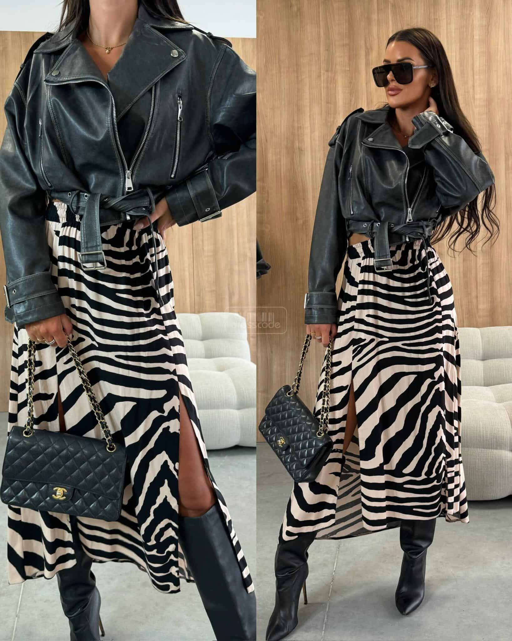 spodnica-gumka-w-pasie-bezowo-czarna_2